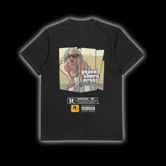 GTA SAN ANDREAS T-SHIRT NEGRA