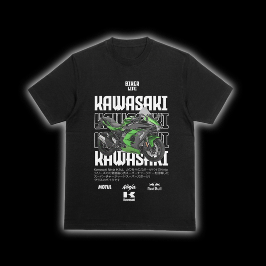 KAWASAKI T-SHIRT NEGRA