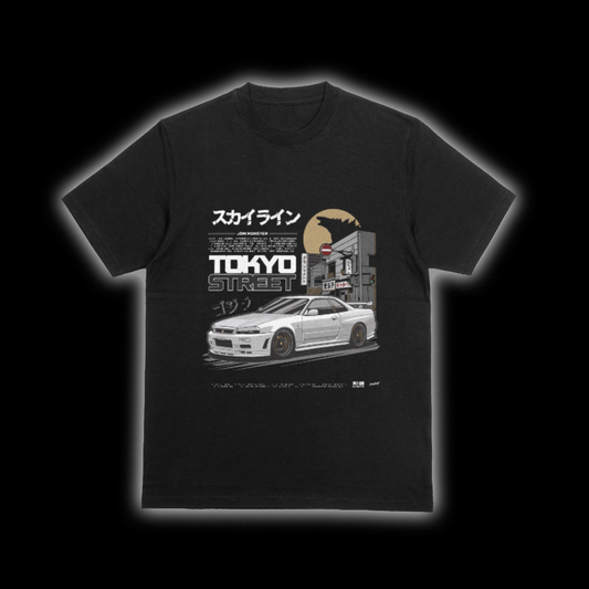 SKYLINE T-SHIRT NEGRA
